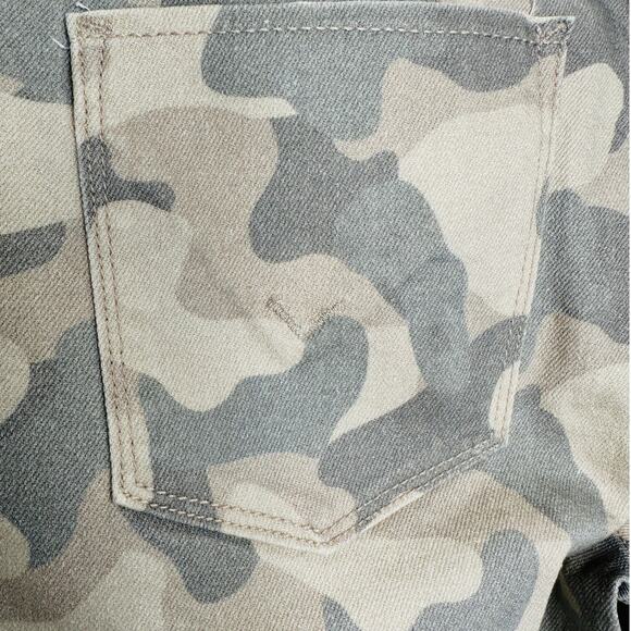 Hudson Nico Peyote Camo Mid-Rise Split Ankle Front Zip Jeans 29 - Picture 9 of 16